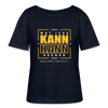 Wat Icke Kann, Kann Keener - Relaxed Rundhals Frauen Bio-T-Shirt - Navy