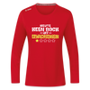 Keen Bock uff Erwachsensein - Frauen Sport Langarmshirt - Rot