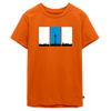 Berliner Skyline in Streifen - Teenager Premium T-Shirt - Orange