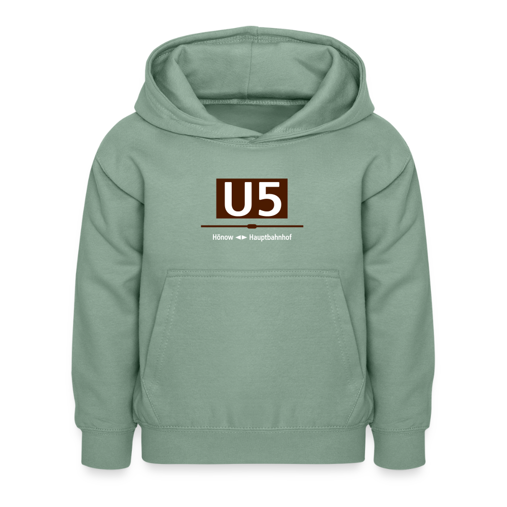 U5 - Kinder Hoodie - Graugrün