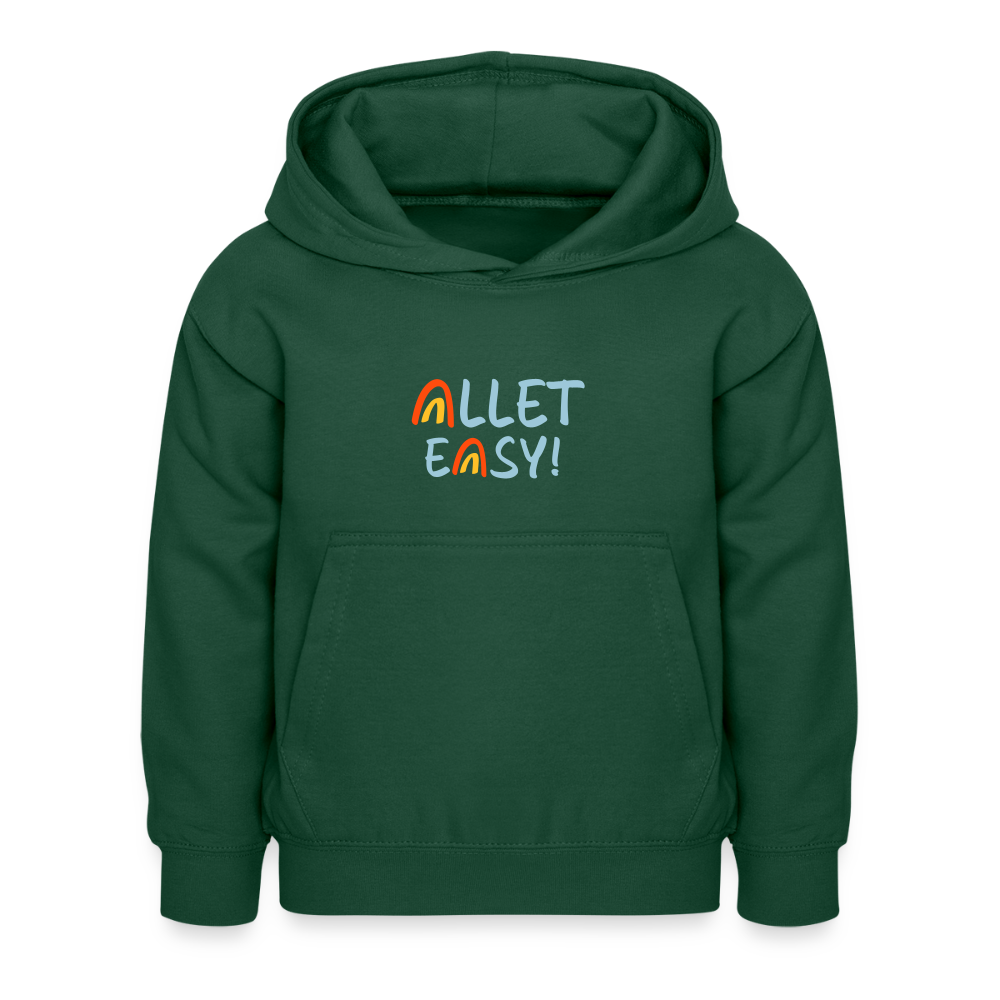 Allet Easy! - Kinder Hoodie - Flaschengrün