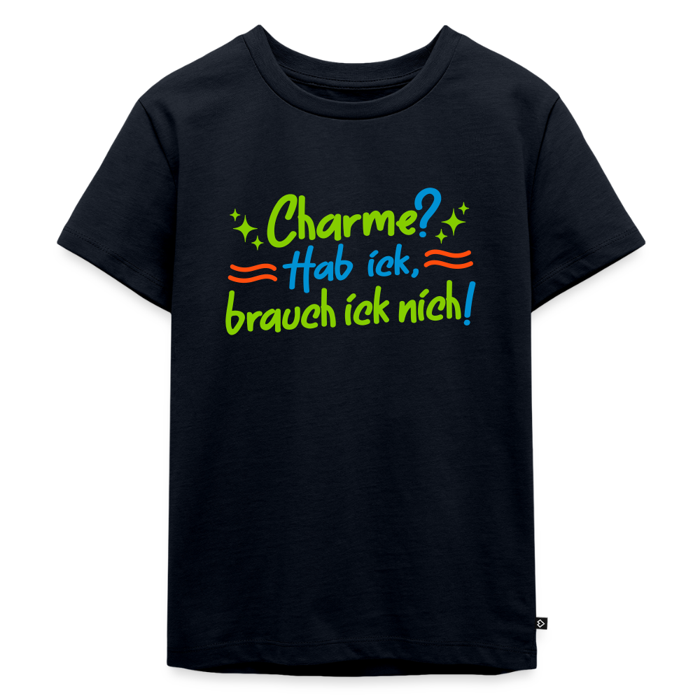 Charme? Hab ick, brauch ick nich! - Kinder Premium T-Shirt - Navy