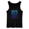 Marzahn Planet Earth - Männer Tank Top - Schwarz