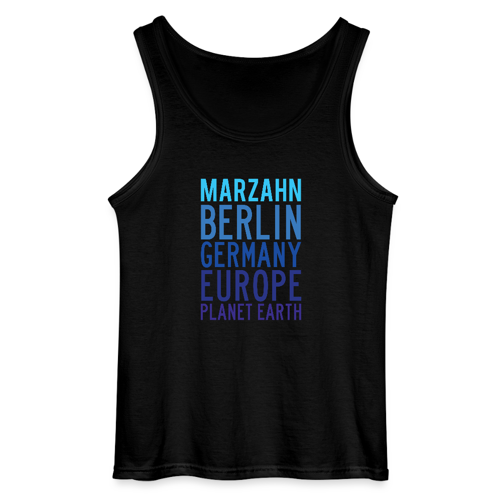 Marzahn Planet Earth - Männer Tank Top - Schwarz