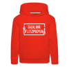 Tach ihr Flitzpiepen - weiß - Kinder Premium Hoodie - Rot