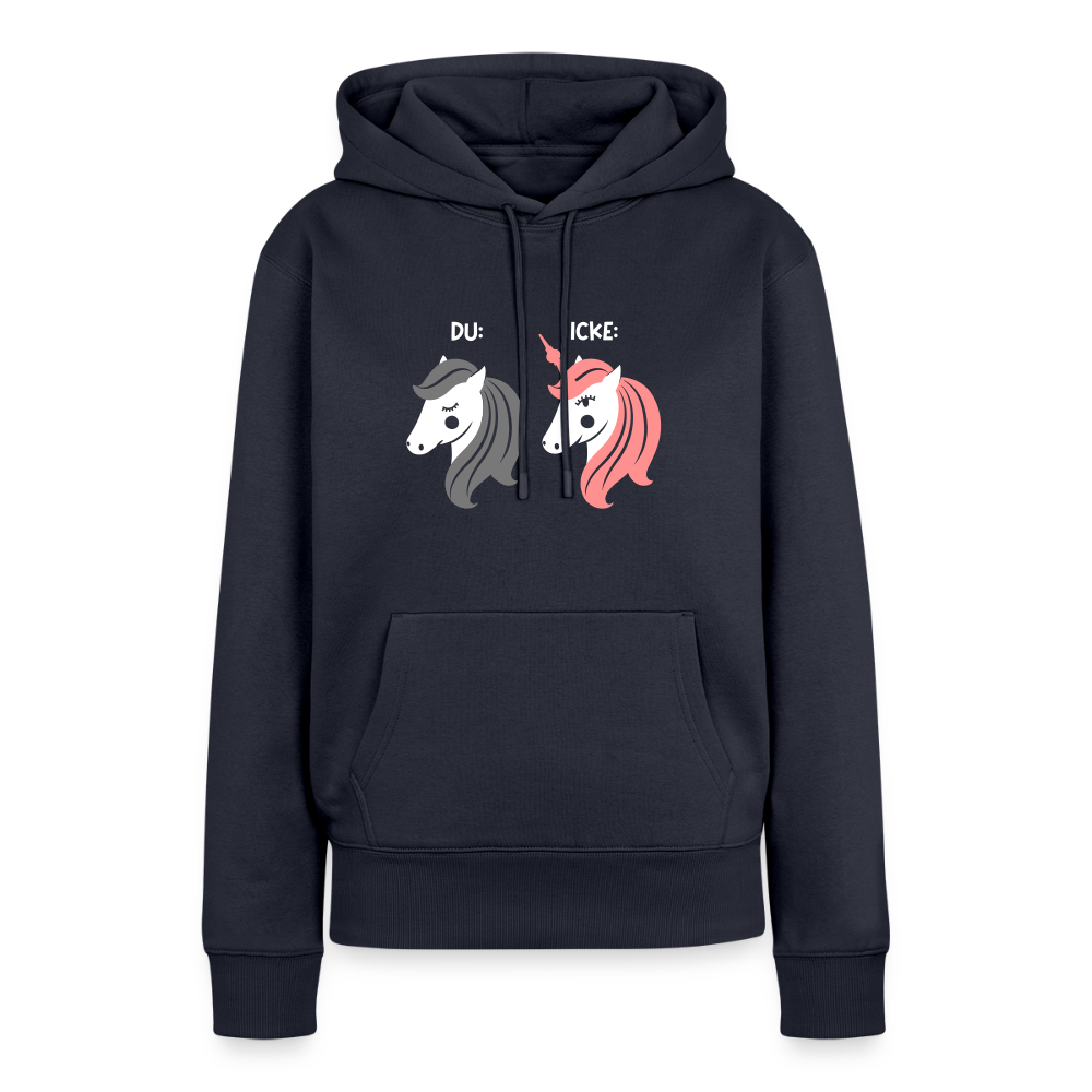 Berliner Einhorn - Frauen Premium Hoodie - Navy