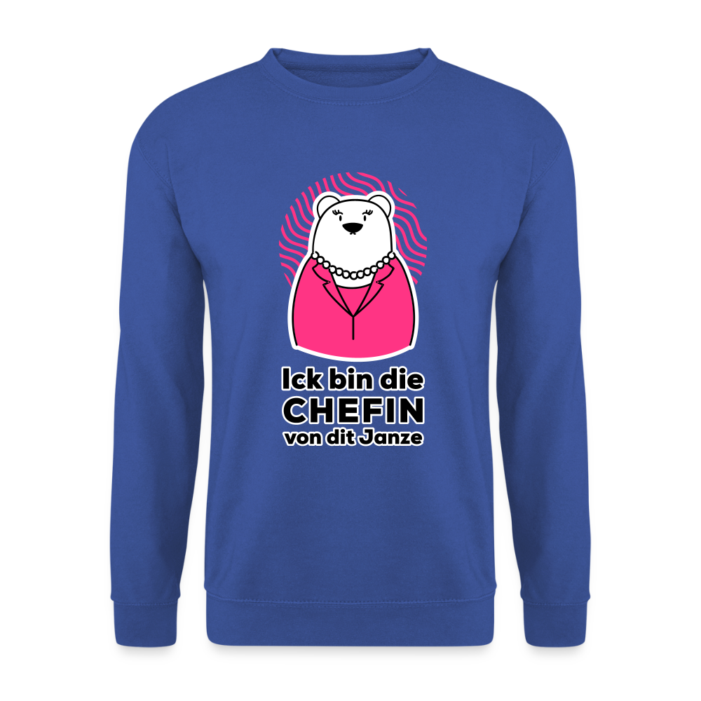 Chefin - Unisex Pullover - Royalblau