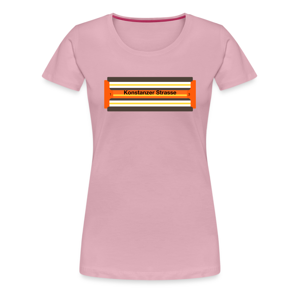 Konstanzer Strasse - Frauen Premium T-Shirt - Hellrosa