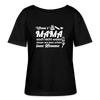 Wenn's Mama wees - Relaxed Rundhals Frauen Bio-T-Shirt - Schwarz