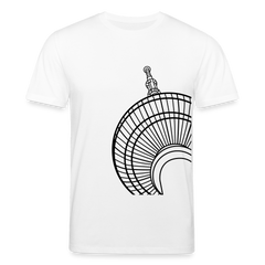 Der Turm von unten - schwarz - Unisex Bio T-Shirt