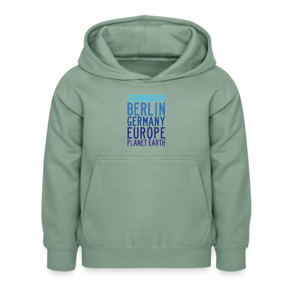 Schöneberg Planet Earth - Kinder Hoodie - Graugrün