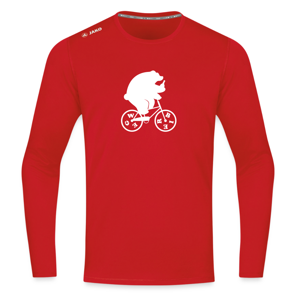Wegbier Berlin - Männer Sport Langamshirt - Rot