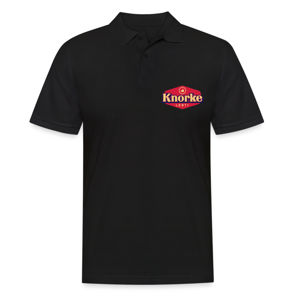 KNORKE lebt! - Männer Poloshirt - Schwarz