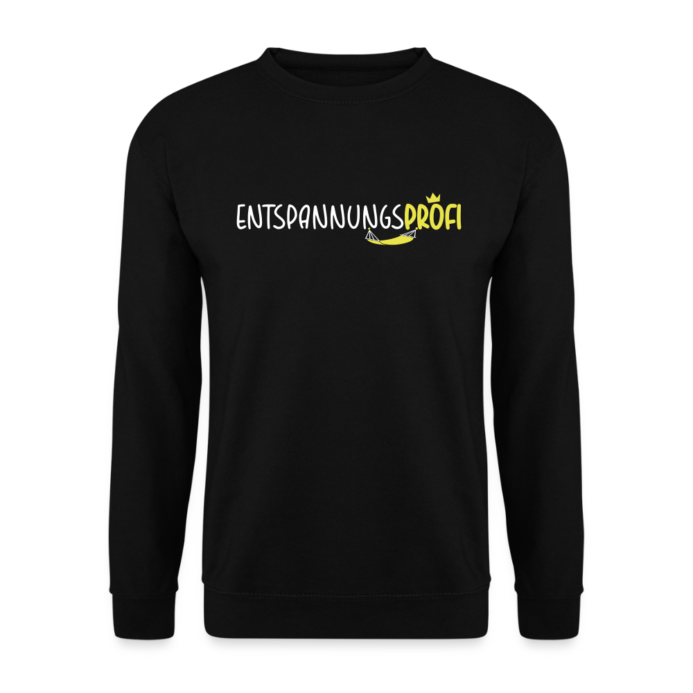 Entspannungsprofi - Unisex Pullover - Schwarz