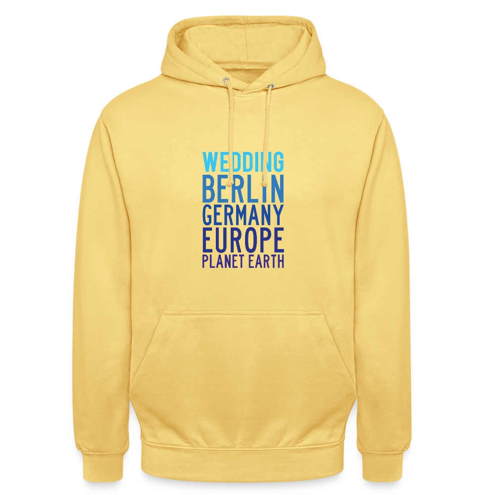 Wedding Planet Earth - Unisex Hoodie - Zitronengelb