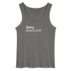 Sorry, keene Zeit! - Männer Tank Top - Anthrazit