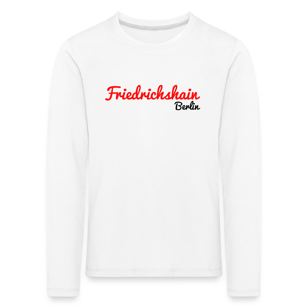 Friedrichshain Berlin - Kinder Langarmshirt - Weiß