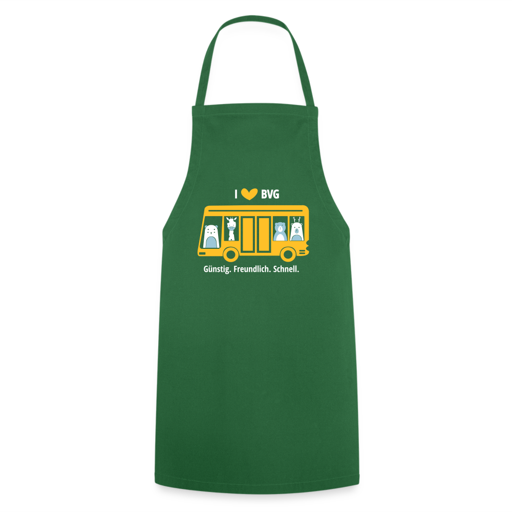 I love BVG - Kochschürze - Grün