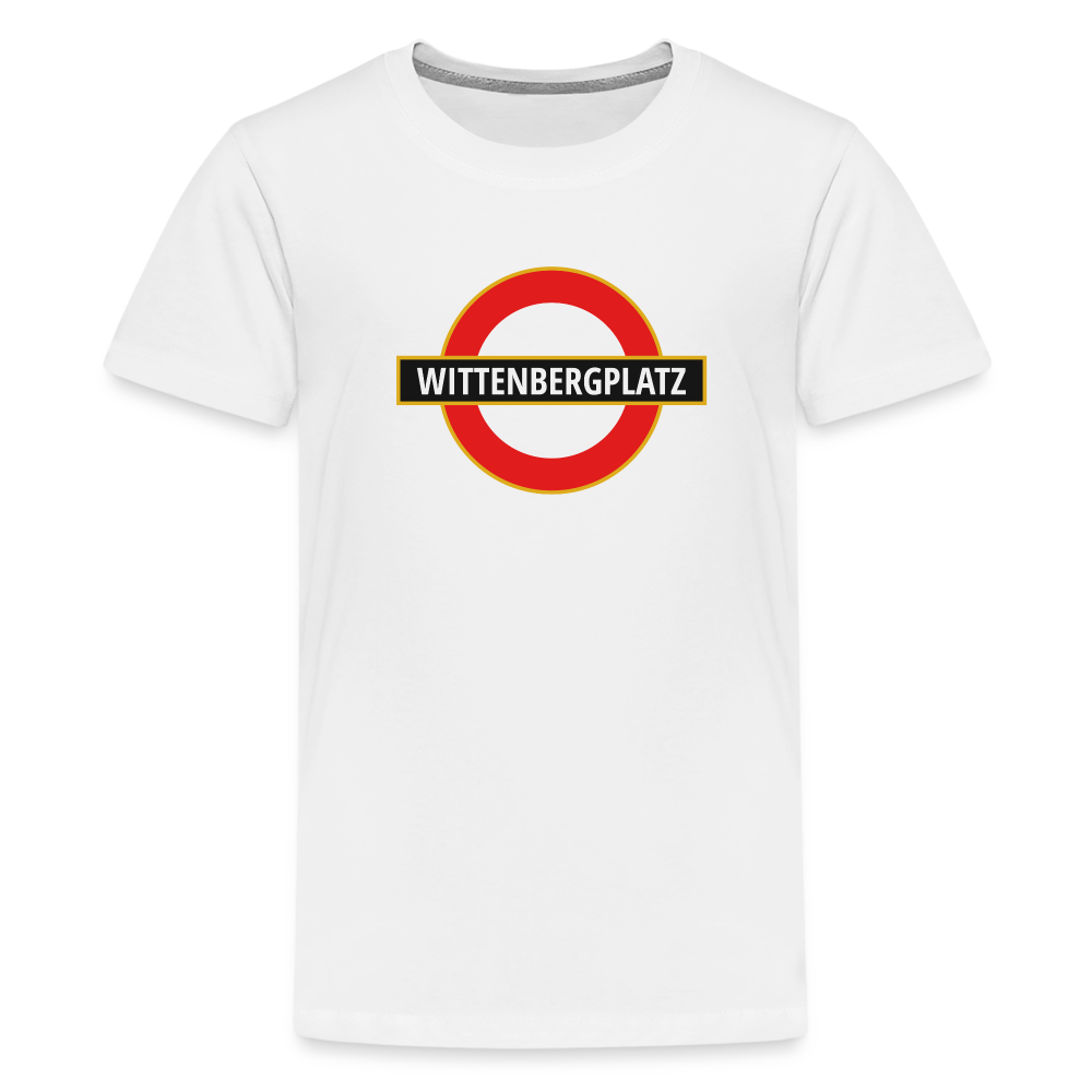 Wittenbergplatz - Teenager Premium T-Shirt - Weiß