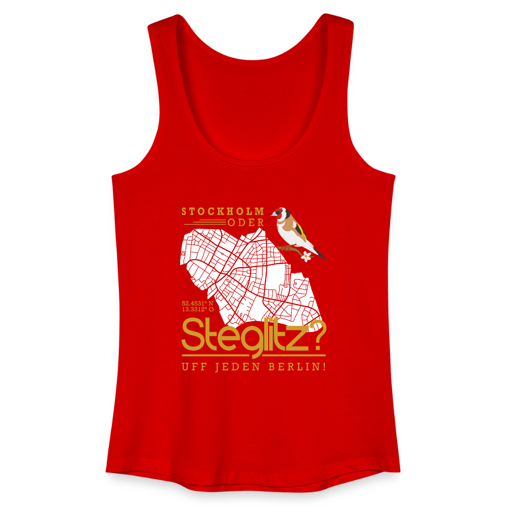 Stockholm oder Steglitz - Frauen Bio Tank Top - Rot