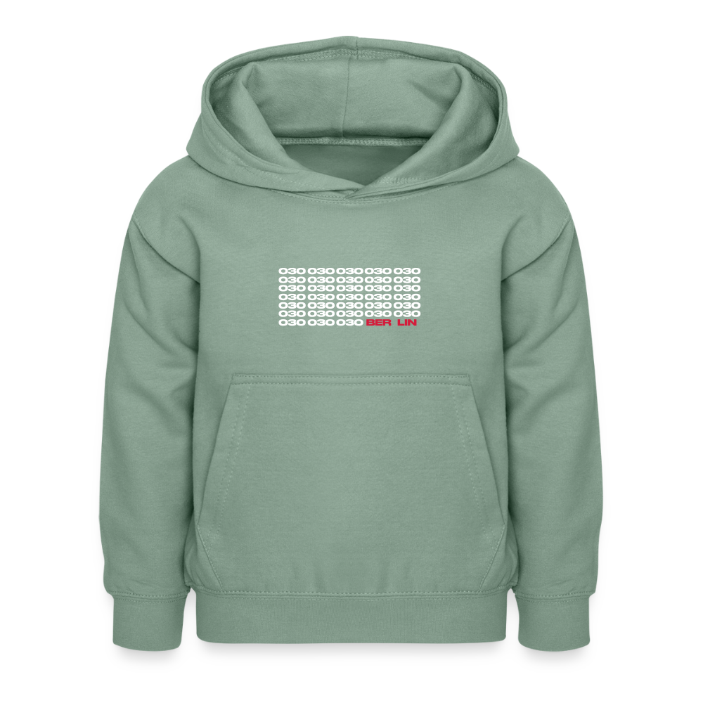 030 Berlin - Kinder Hoodie - Graugrün
