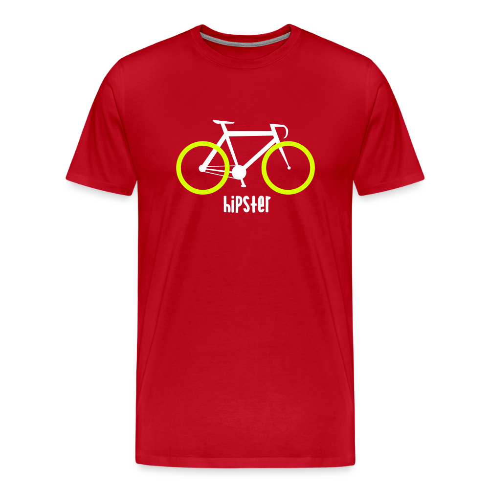 Hipster - Männer Premium T-Shirt - Rot