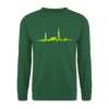 Herzschlag für Fahrradfahrer - Unisex Pullover - Grün