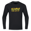 Schau! Find Ick Dit - Männer Sport Langamshirt - Schwarz