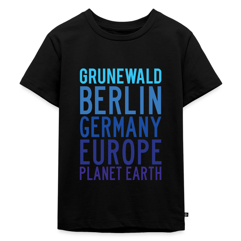 Grunewald Planet Earth - Kinder Premium T-Shirt - Schwarz