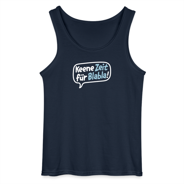 Keene Zeit für Blabla! - Männer Tank Top - Navy