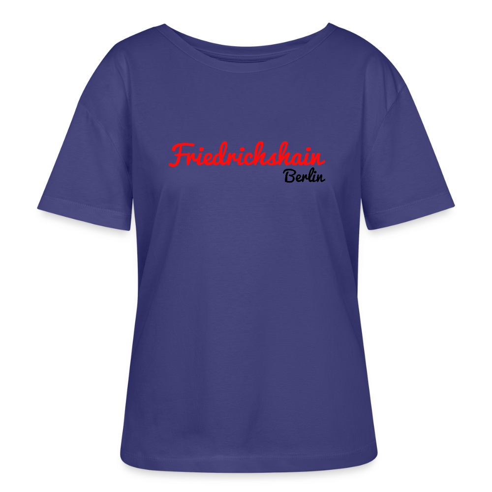 Friedrichshain Berlin - Relaxed Rundhals Frauen Bio-T-Shirt - Dämmerung