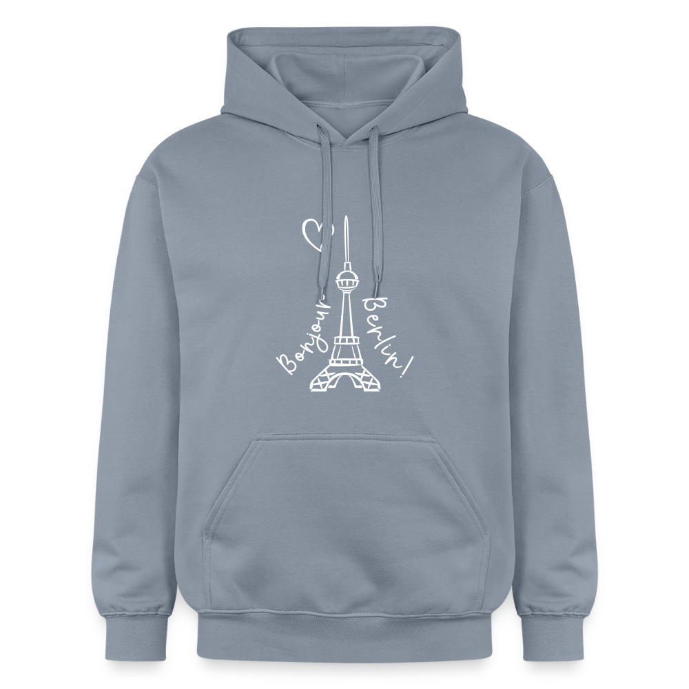 Eiffelturm in Berlin Bonjour - Hoodie - Blau