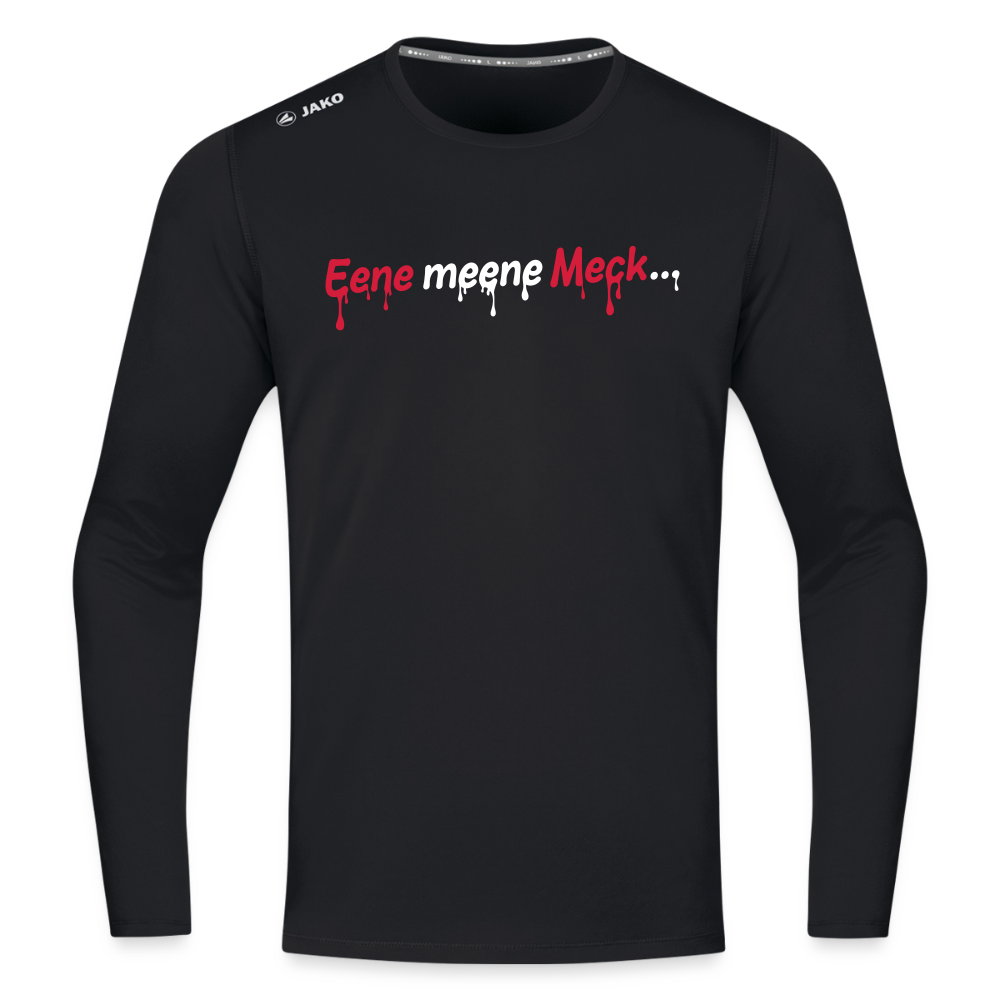 Eene meene Meck... - Männer Sport Langamshirt - Schwarz