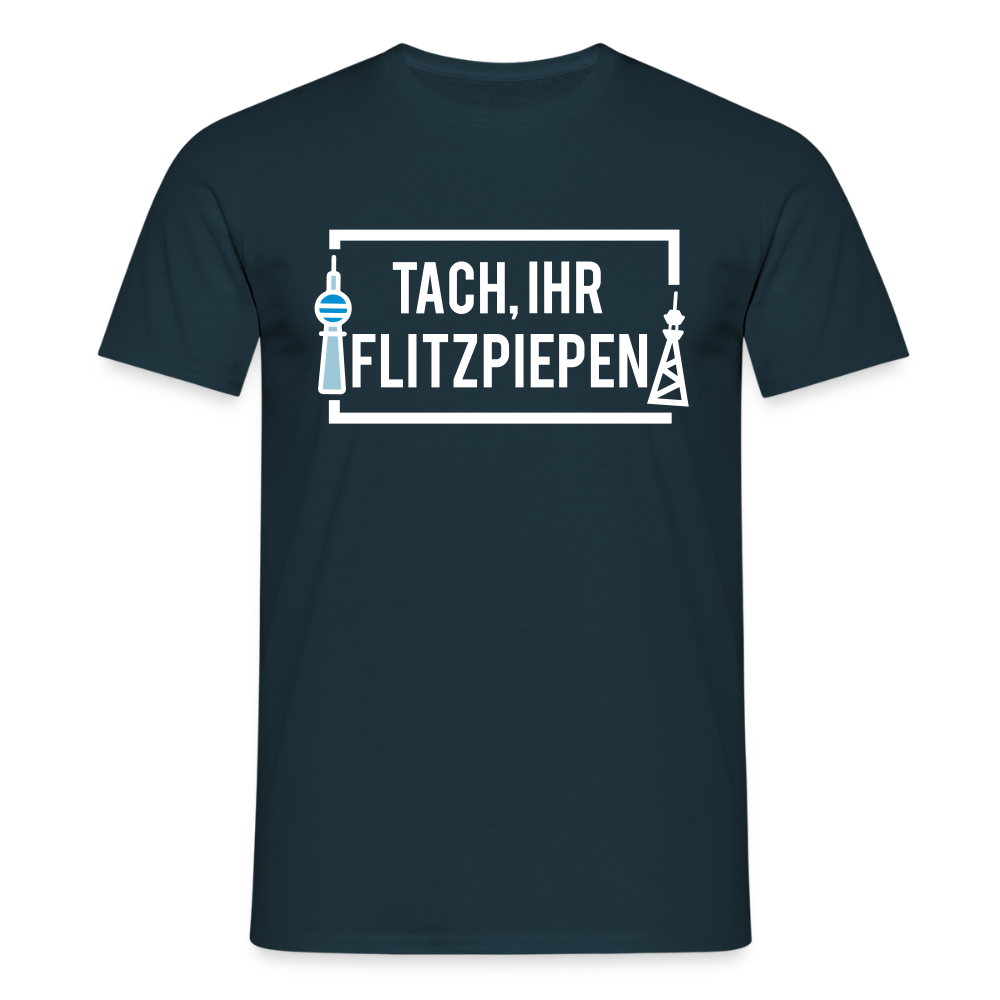 Tach ihr Flitzpiepen - Männer Premium T-Shirt - Navy