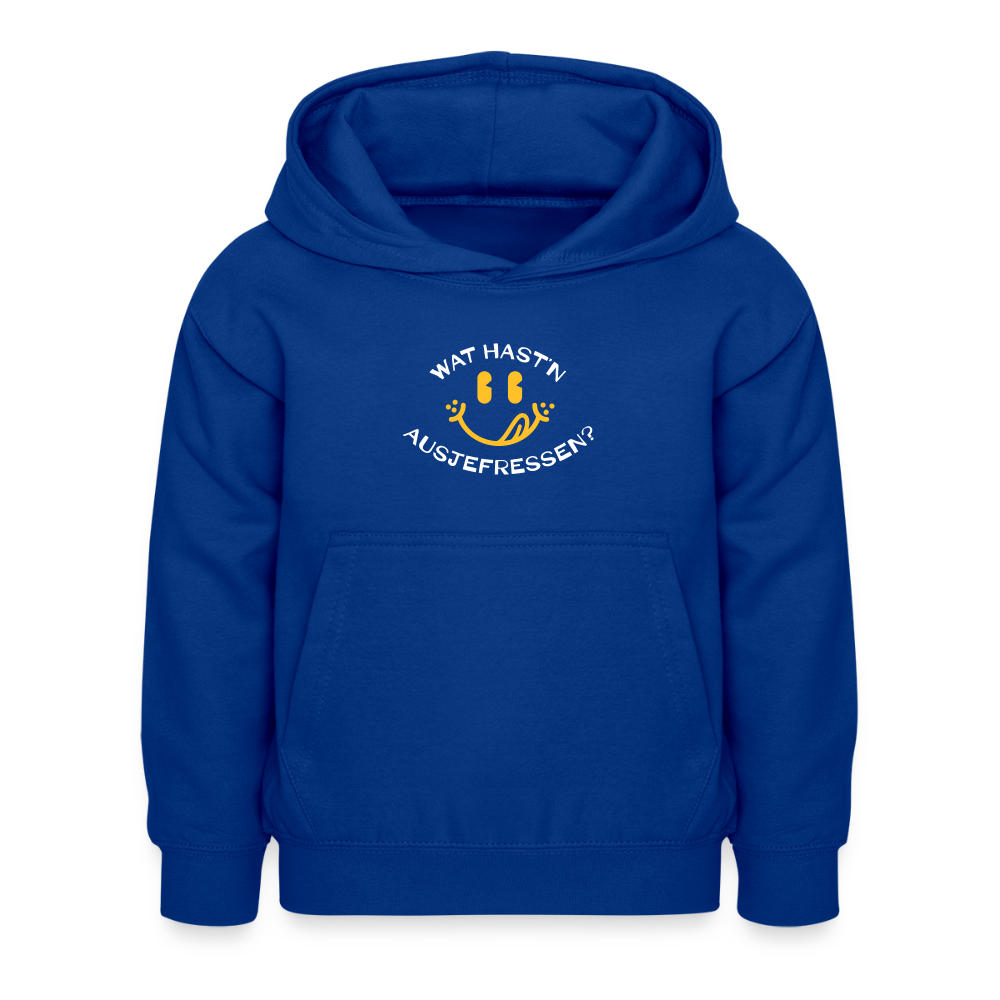 Wat Hast’n Ausjefressen - Kinder Hoodie - Royalblau