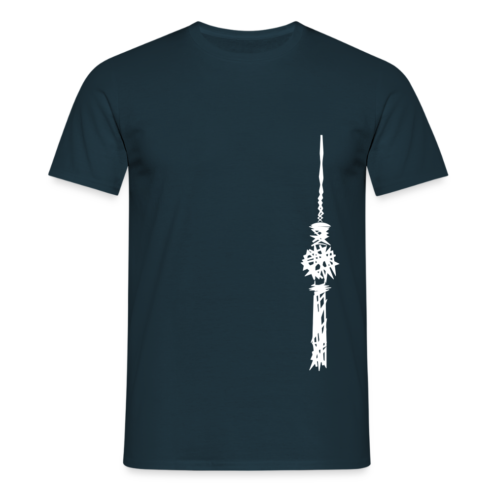 Fernsehturm Zick zack - Männer Premium T-Shirt - Navy
