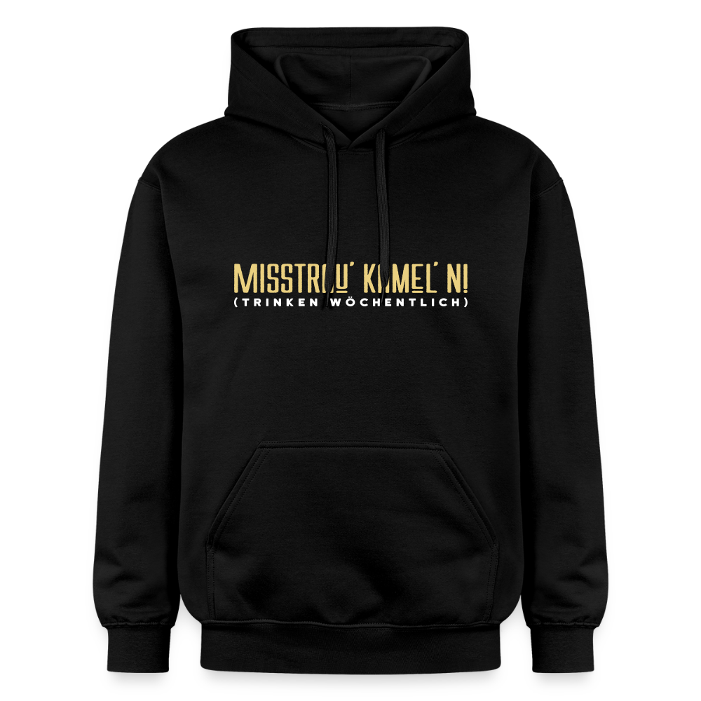 Misstrau' Kamel'n! (trinken wöchentlich) - Hoodie - Schwarz