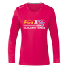 Pack' den Tag beim Schlawittchen - Frauen Sport Langarmshirt - dunkles Pink