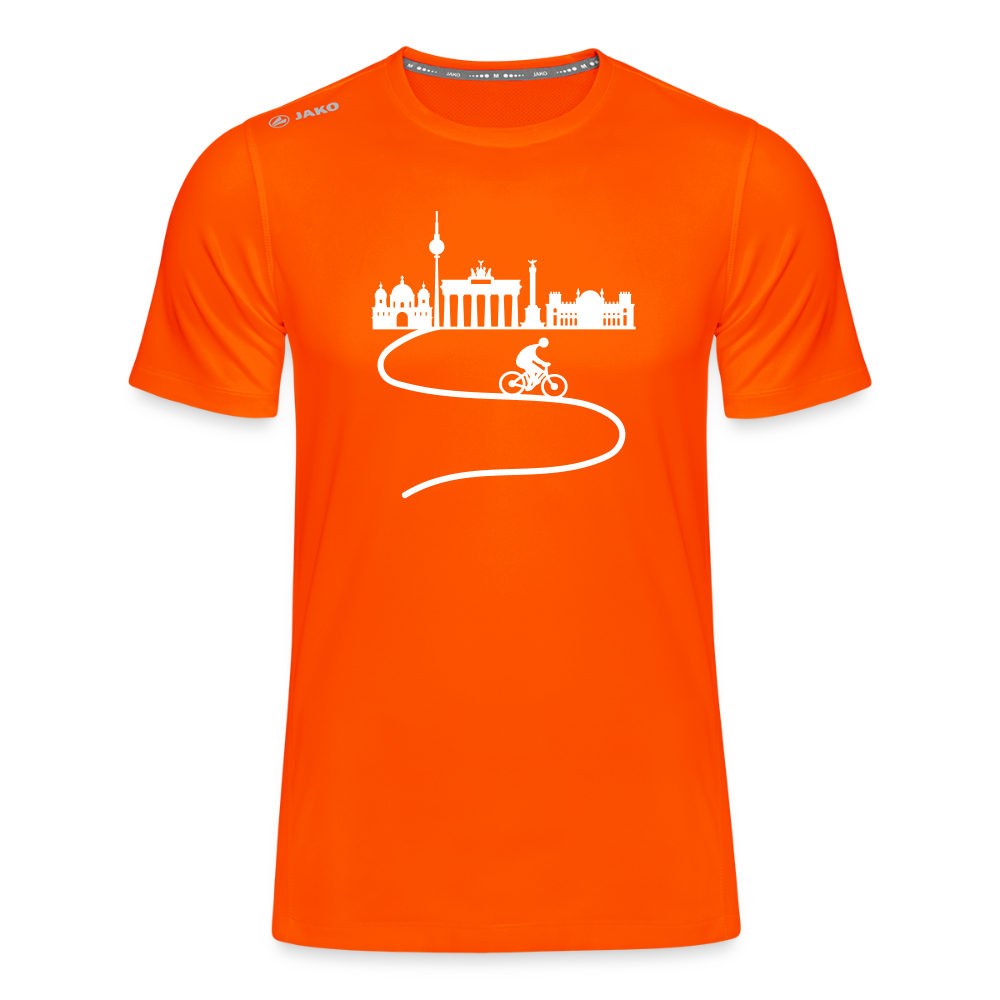 Aus der Stadt radeln - Männer Sport-Shirt - Neonorange