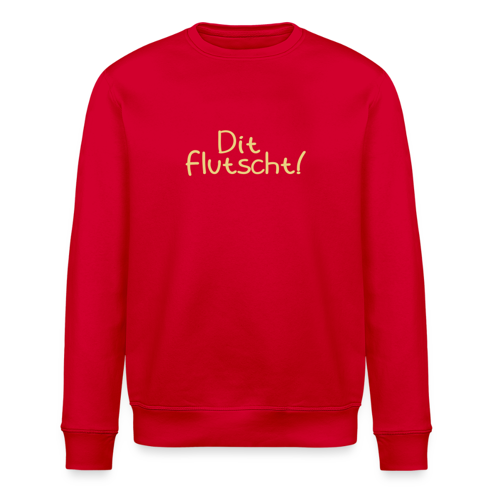 Dit flutscht! - Unisex Bio Sweatshirt - Rot