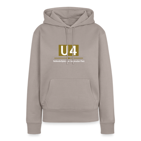 U4 - Frauen Premium Hoodie - Taupe