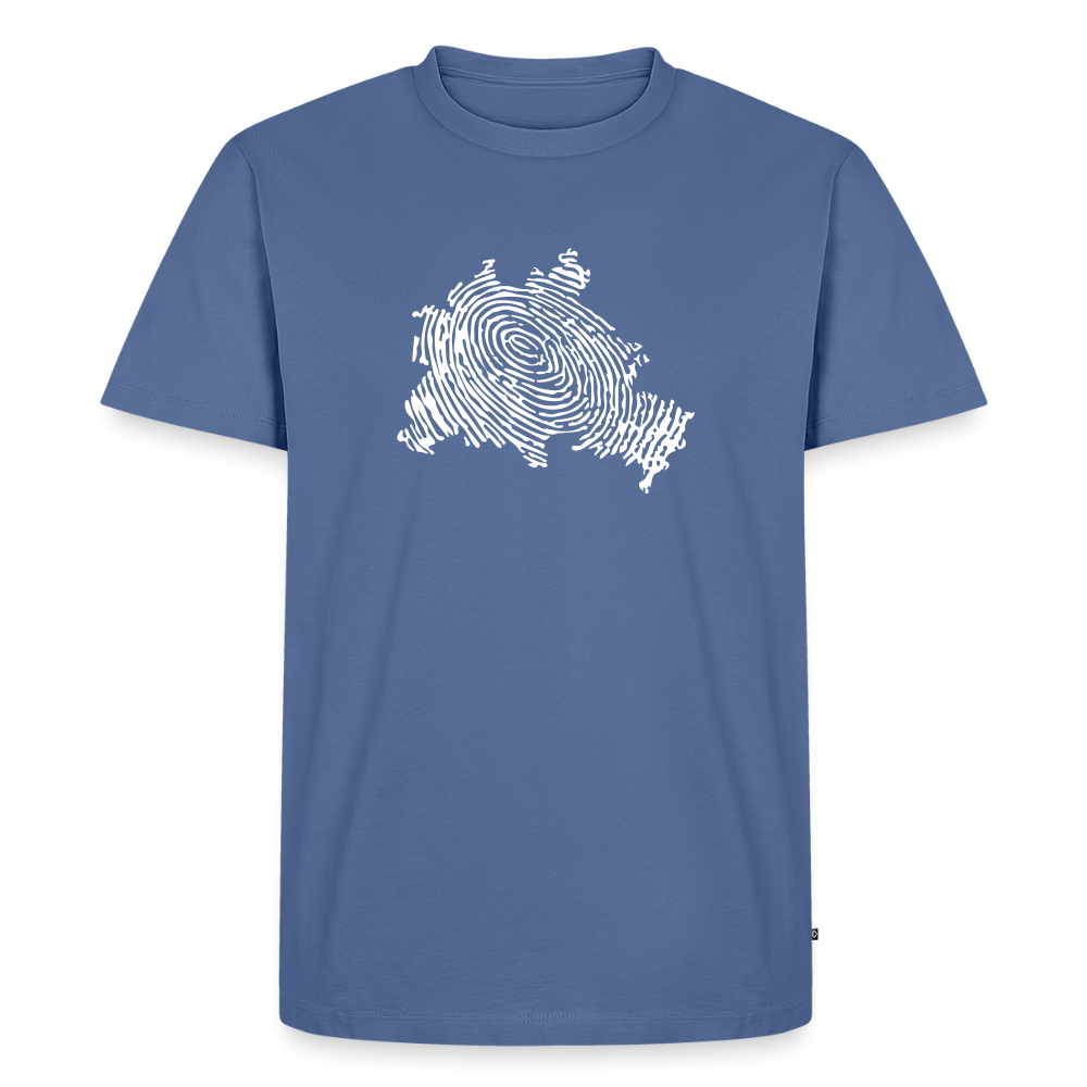 Berliner Finger - Männer Premium T-Shirt - Taubenblau