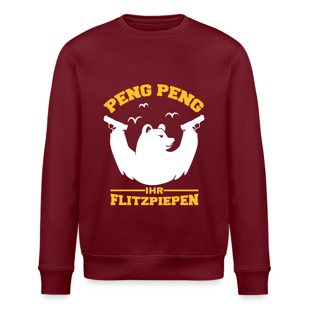 Peng Peng - Unisex Bio Sweatshirt - Burgunderrot