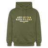 Bier einatmen, Negativität ausatmen. - Hoodie - Militärgrün