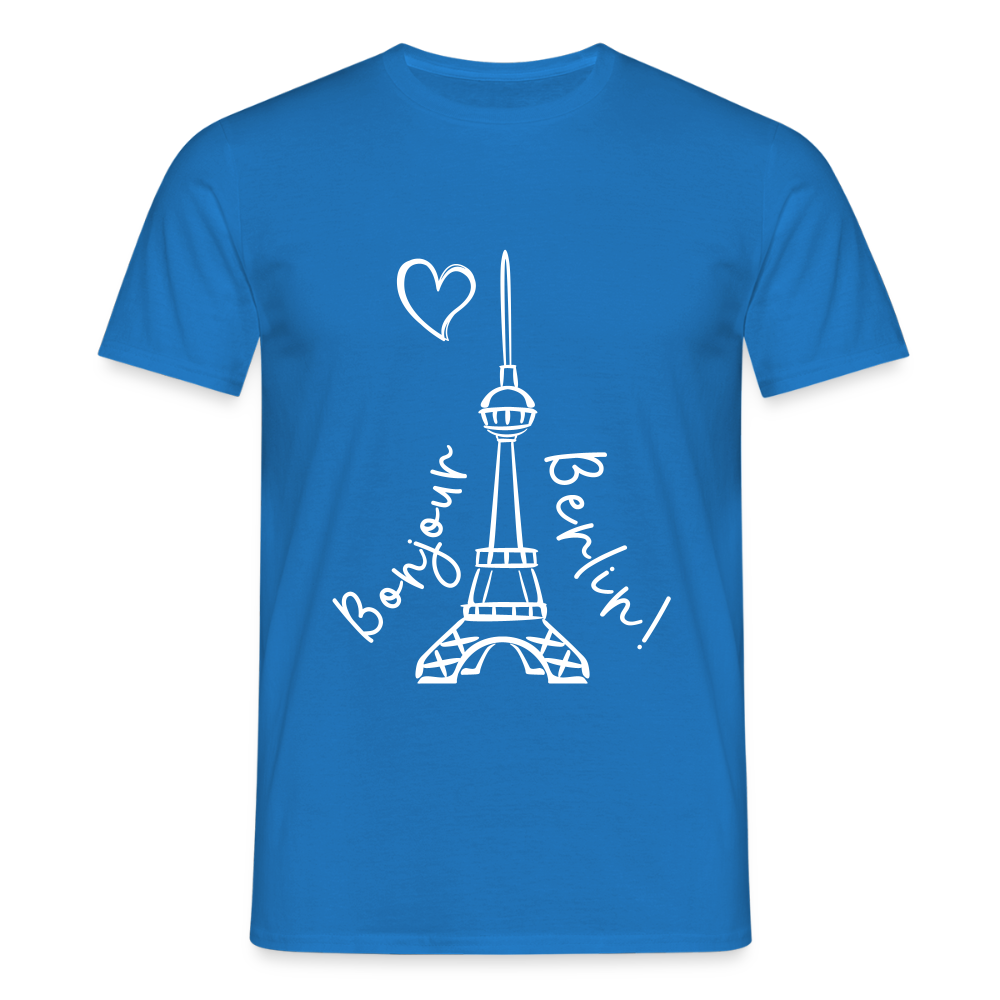 Eiffelturm in Berlin Bonjour - Männer Premium T-Shirt - Royalblau
