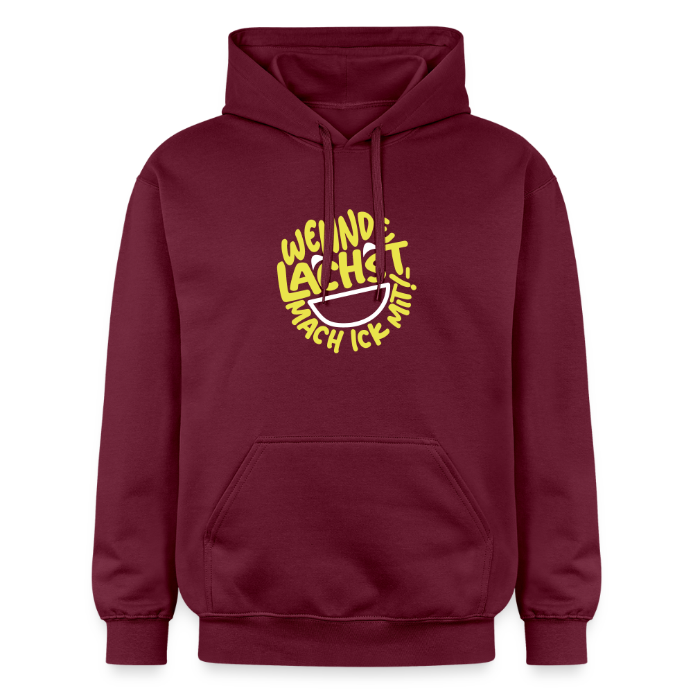 Wennde lachst, mach ick mit! - Hoodie - Maroon