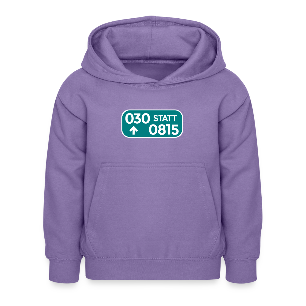 030 statt 0815 - Kinder Hoodie - Lavendel