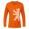 Berliner Bär im Netz - weiß - Frauen Sport Langarmshirt - Neonorange