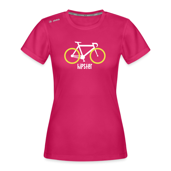 Berlin Hipster Bike - Frauen Sport-Shirt - dunkles Pink