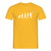 Evolution - Männer Premium T-Shirt - Gelb
